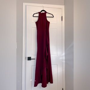 Long Maroon Dress